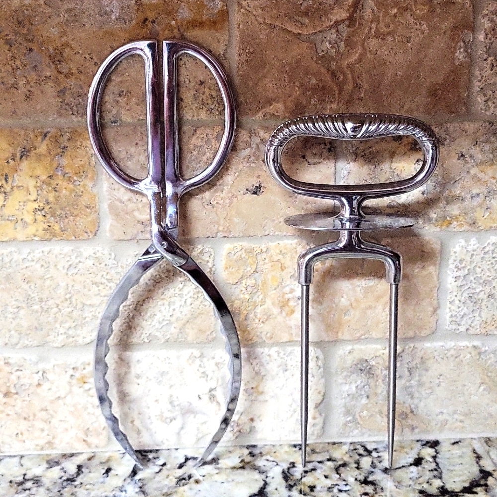 Vintage Antique Turkey & Roast Kitchen Utensils